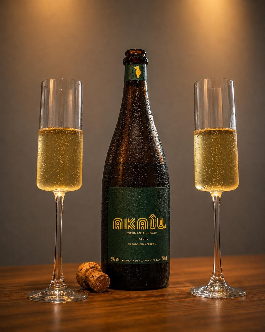Taça de Espumante AKAÎU à mesa